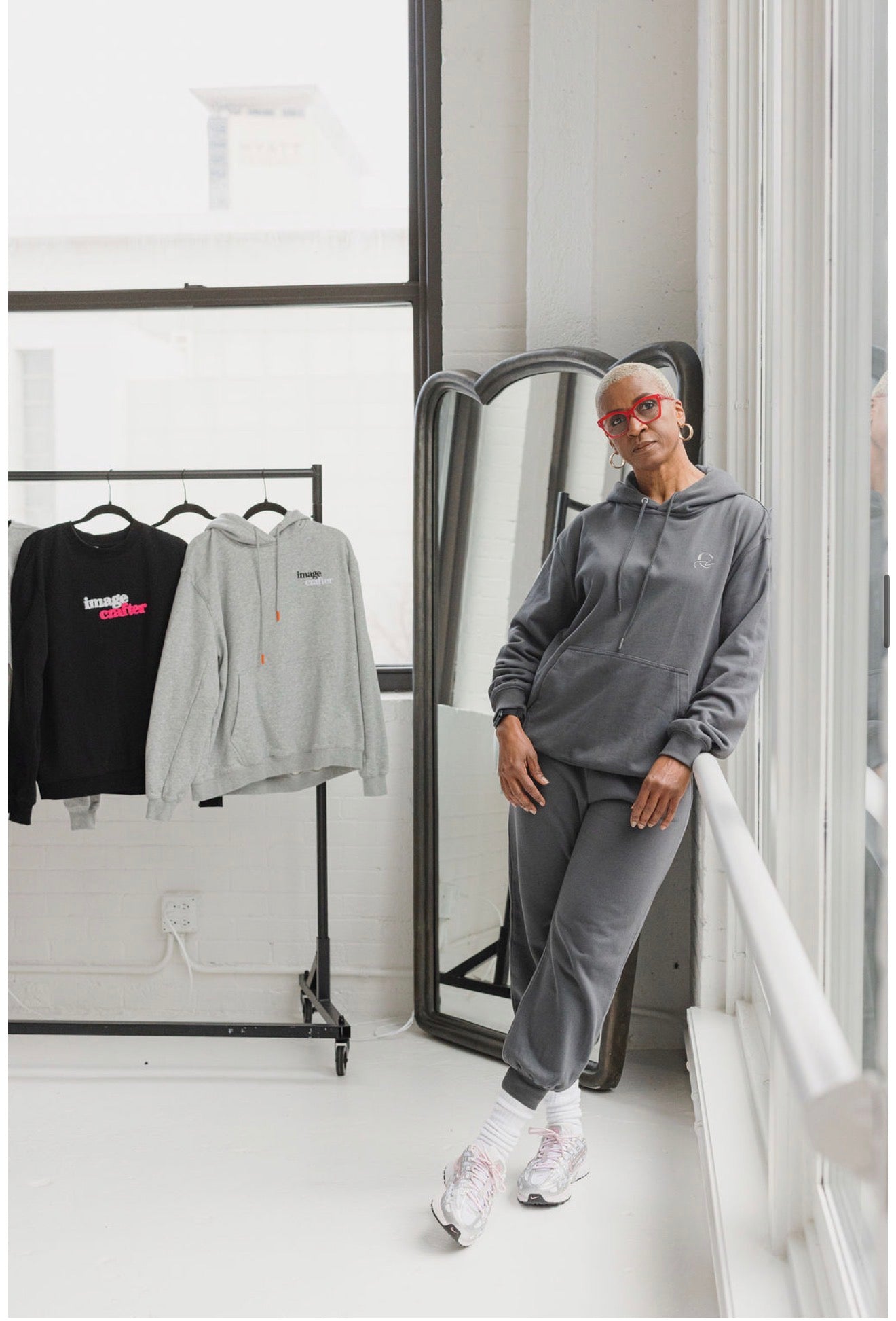 Dark Grey Hoodie - Minimalist Logo
