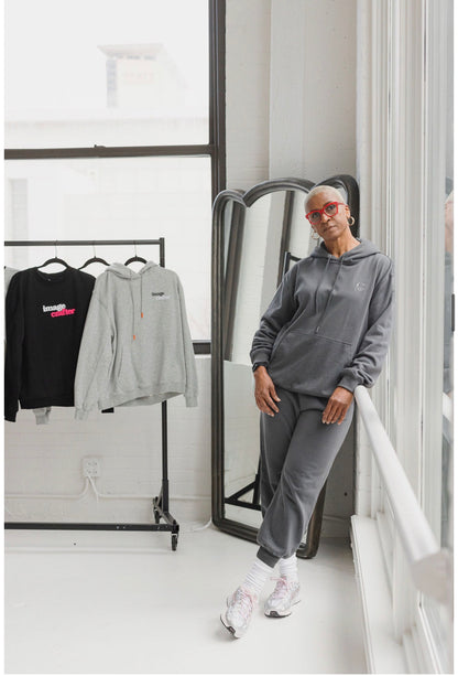 Dark Grey Hoodie - Minimalist Logo