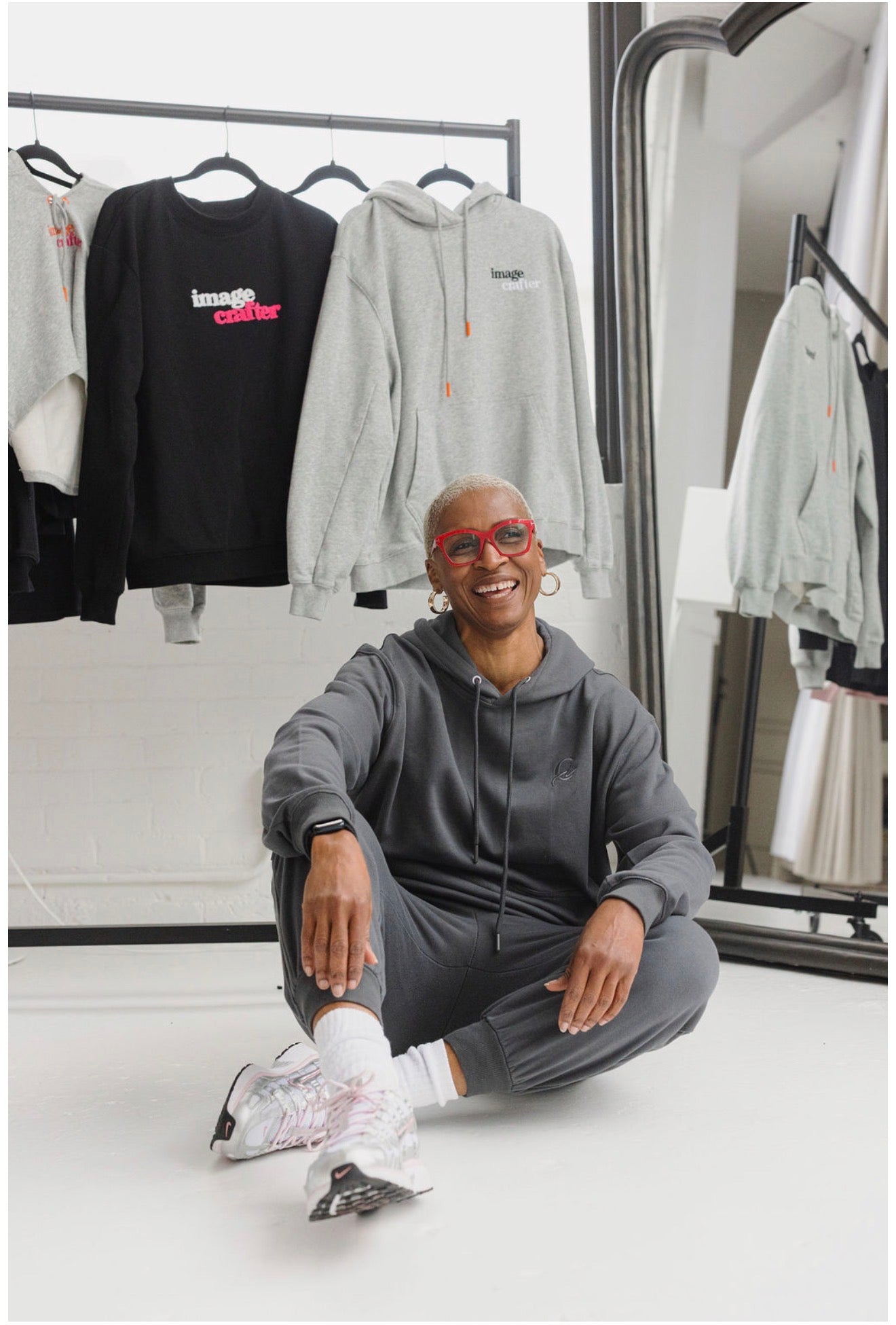 Dark Grey Hoodie - Minimalist Logo