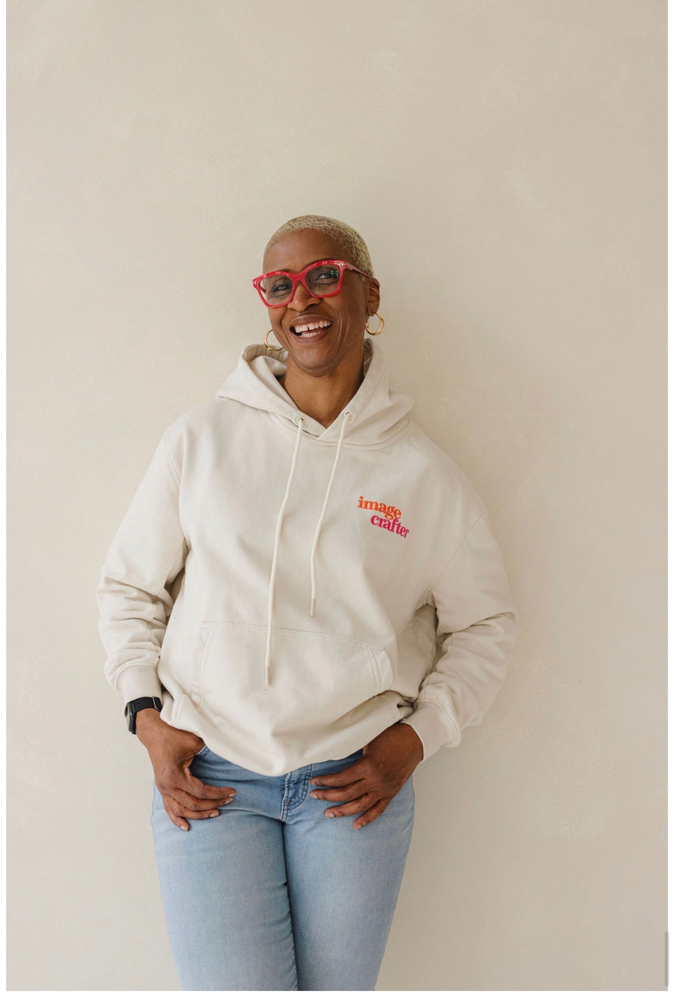 Beige Hoodie - Artsy Logo