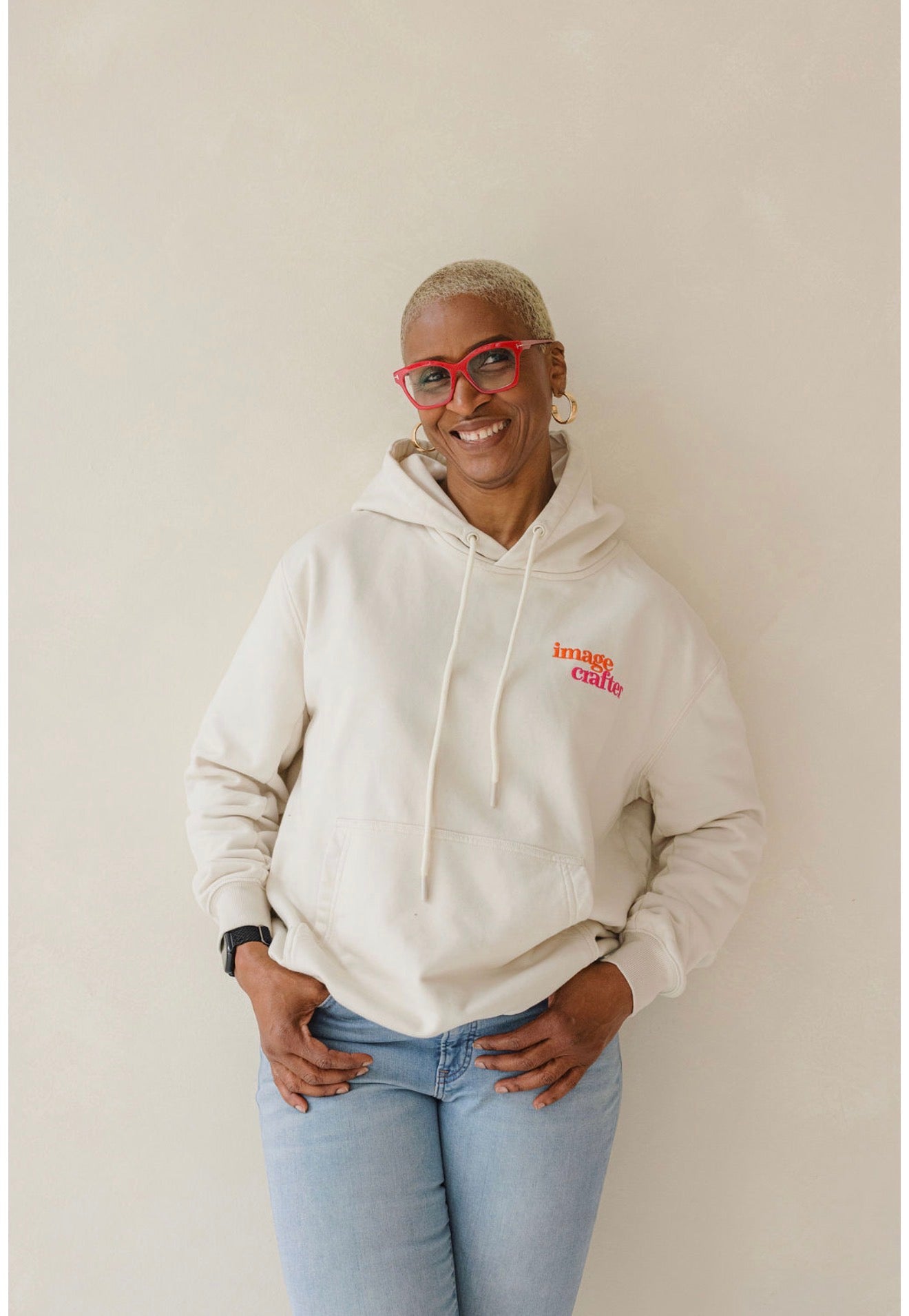 Beige Hoodie - Artsy Logo